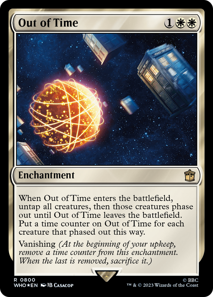 Image of Out of Time (Surge Foil) (WHO-800) - Doctor Who Foil