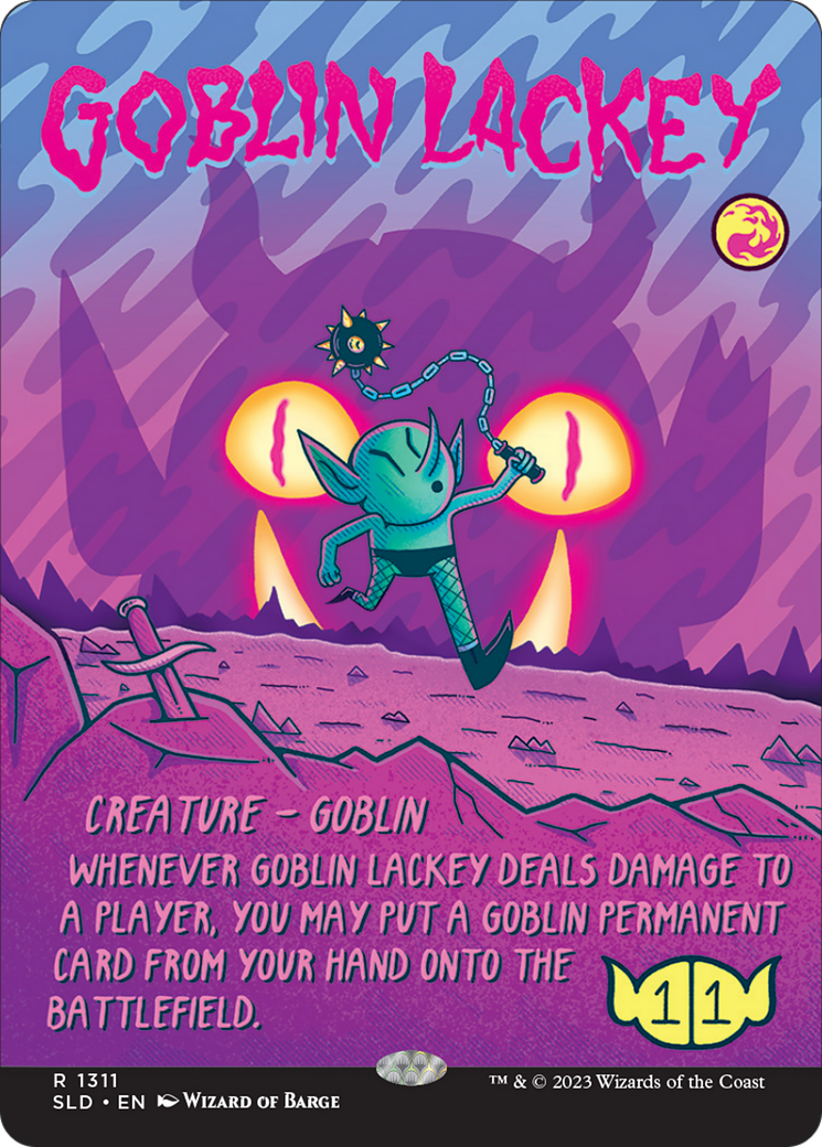 Image of Goblin Lackey (1311) (SLD-1311) - Secret Lair Drop (Borderless)