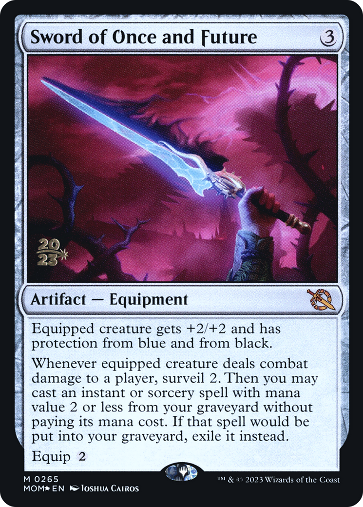 Image of Sword of Once and Future (PRE-265) - March of the Machine Promos Foil