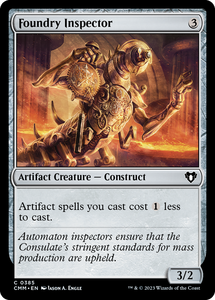 Image of Foundry Inspector (CMM-385) - Commander Masters Foil