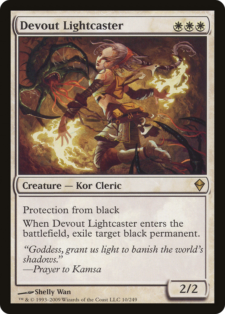 Image of Devout Lightcaster (ZEN-010) - Zendikar