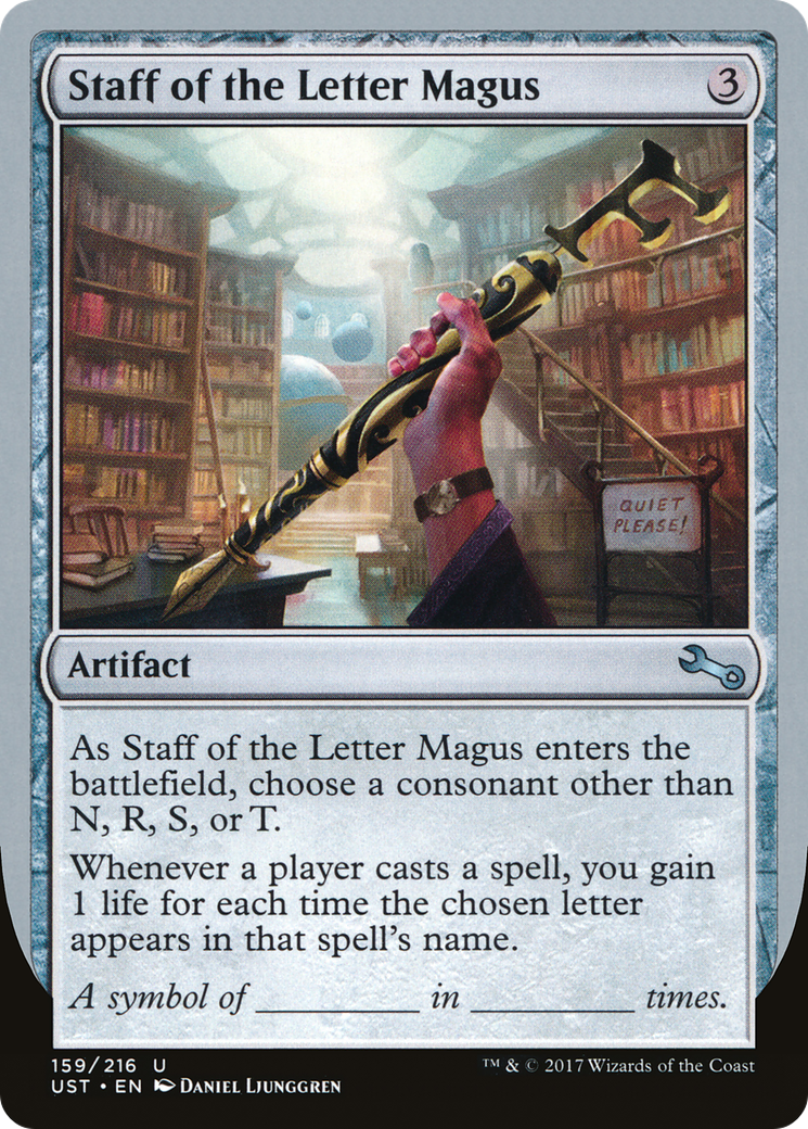 Image of Staff of the Letter Magus (UST-159) - Unstable