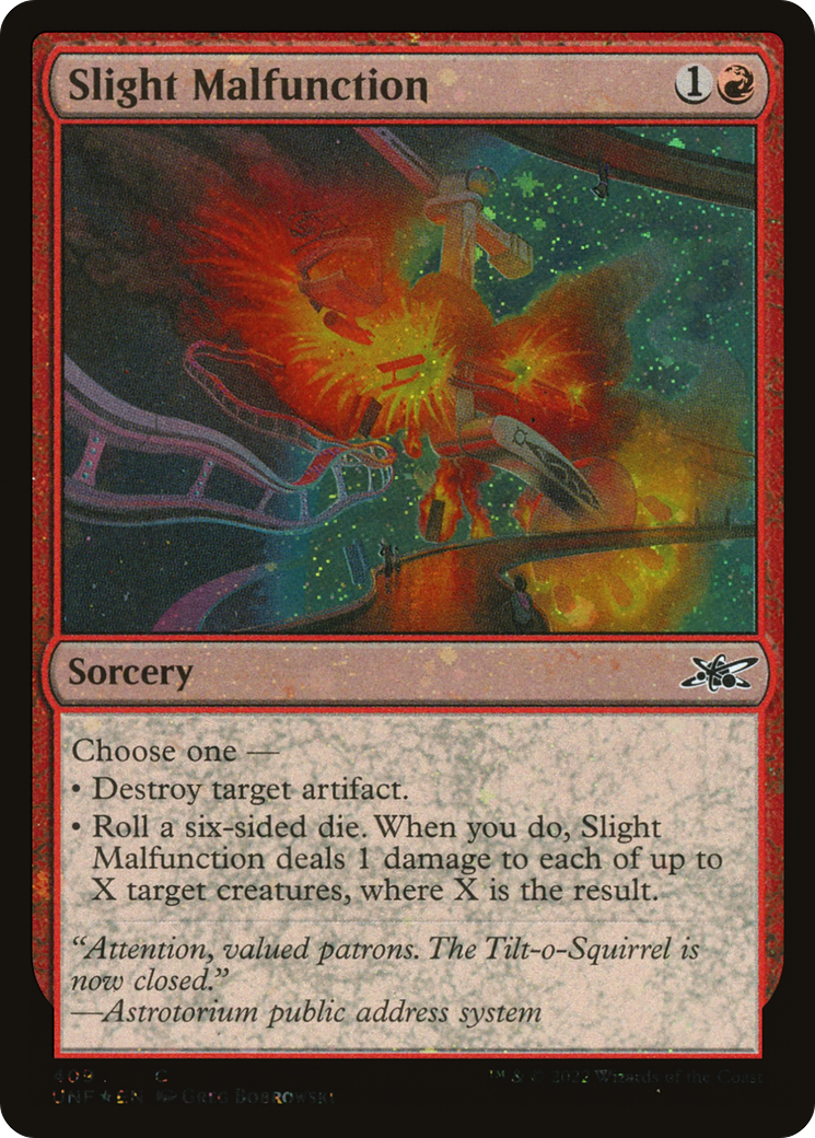 Image of Slight Malfunction (Galaxy Foil) (UNF-409) - Unfinity Foil