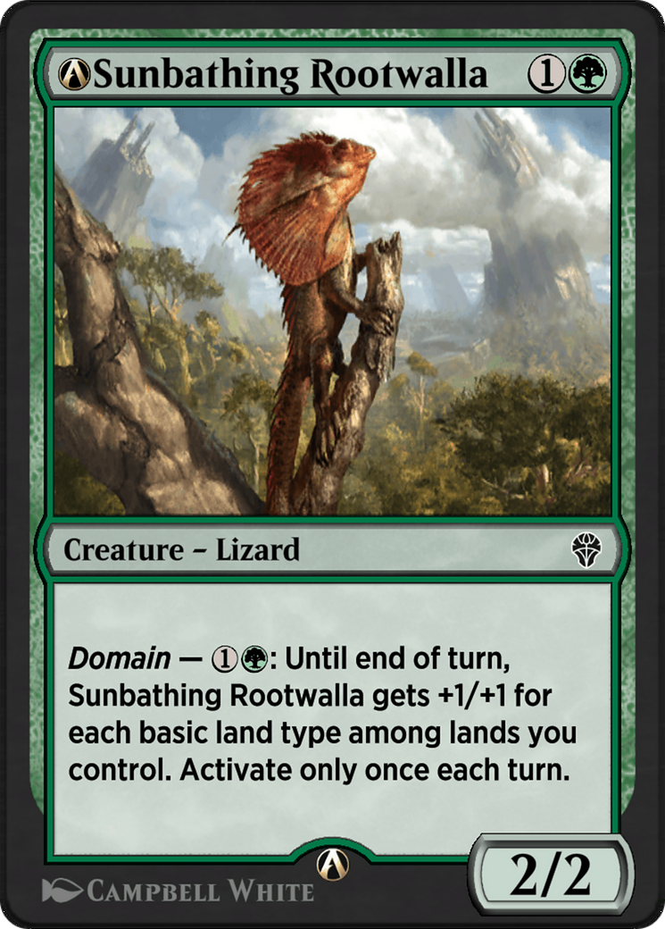 Image of A-Sunbathing Rootwalla (DMU-A-181) - Dominaria United