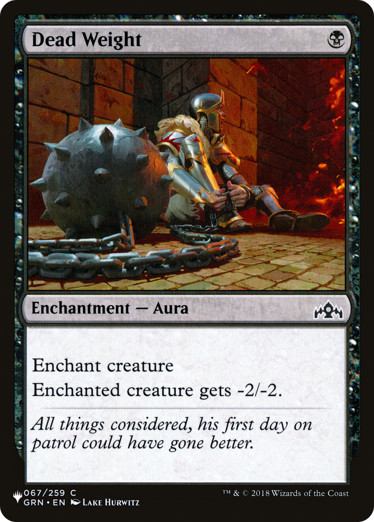 Image of Dead Weight (LIST-GRN-67) - The List