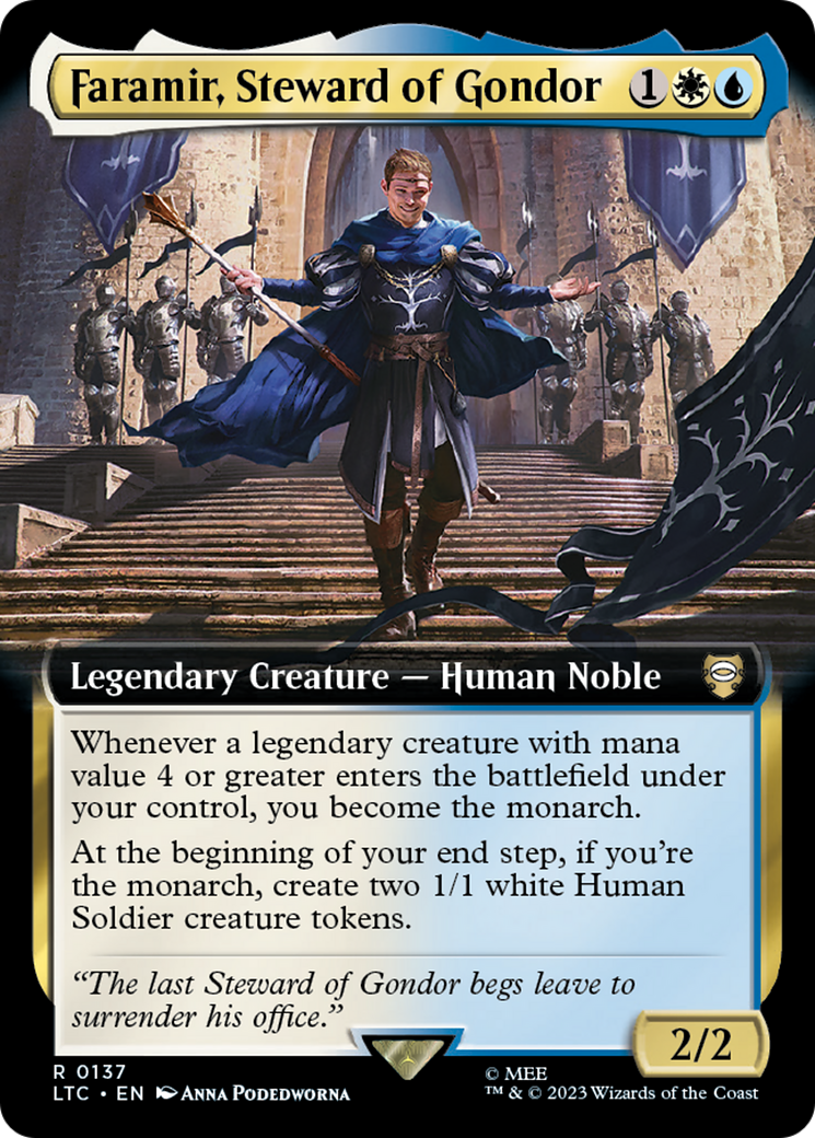 Image of Faramir, Steward of Gondor (Extended Art) (LTC-137) - Tales of Middle-earth Commander: (Extended Art)
