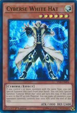 Image of Cyberse White Hat (YS18-EN004) - Starter Deck: Codebreaker 1st Edition