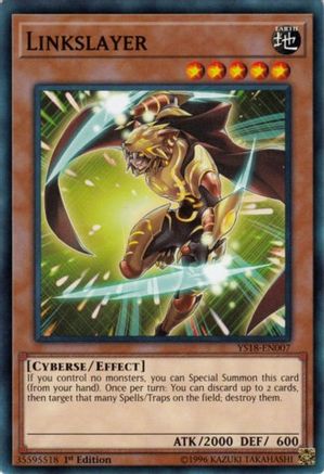 Image of Linkslayer (YS18-EN007) - Starter Deck: Codebreaker 1st Edition