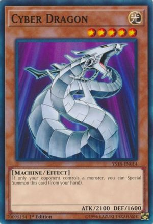 Image of Cyber Dragon (YS18-EN014) - Starter Deck: Codebreaker 1st Edition