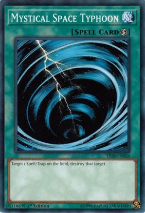 Image of Mystical Space Typhoon (YS18-EN026) - Starter Deck: Codebreaker 1st Edition