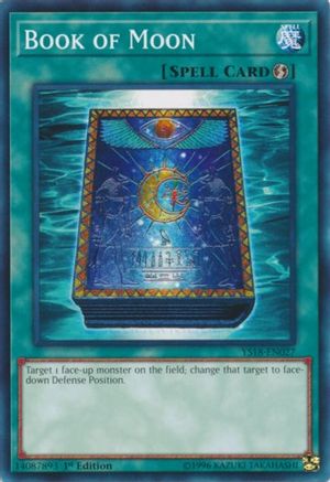 Image of Book of Moon (YS18-EN027) - Starter Deck: Codebreaker 1st Edition