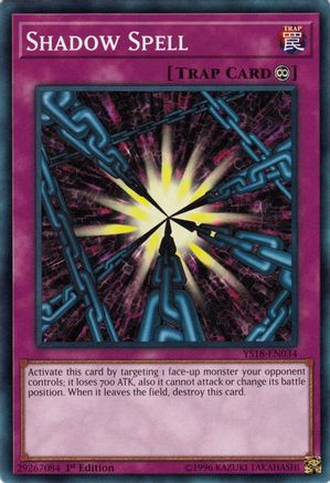 Image of Shadow Spell (YS18-EN034) - Starter Deck: Codebreaker 1st Edition