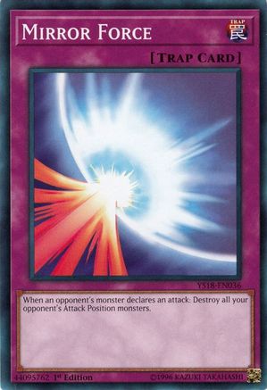 Image of Mirror Force (YS18-EN036) - Starter Deck: Codebreaker 1st Edition