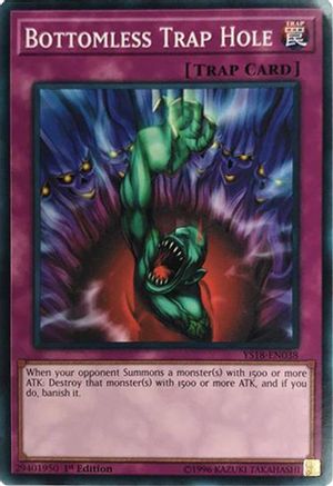 Image of Bottomless Trap Hole (YS18-EN038) - Starter Deck: Codebreaker 1st Edition
