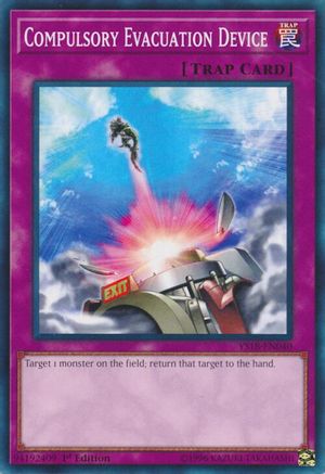 Image of Compulsory Evacuation Device (YS18-EN040) - Starter Deck: Codebreaker 1st Edition