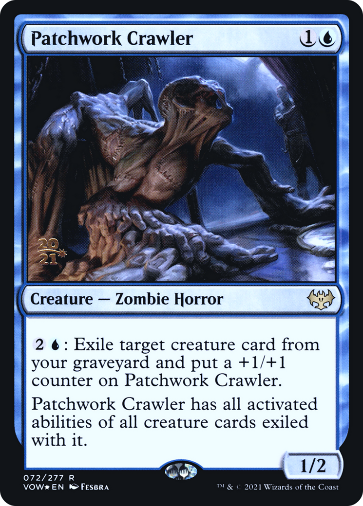 Image of Patchwork Crawler (PRE-072) - Innistrad: Crimson Vow Promos Foil