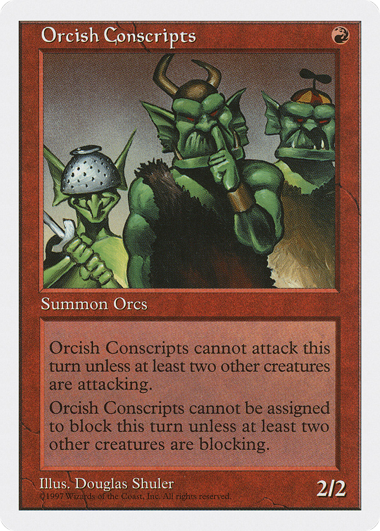 Image of Orcish Conscripts (5ED-) - Fifth Edition