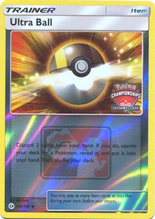 Image of Ultra Ball 135/149  - Reverse Holofoil League & Championship Cards - Promo