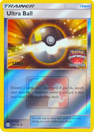 Image of Ultra Ball 135/149  - Reverse Holofoil League & Championship Cards - Promo