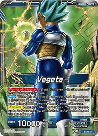 Image of Vegeta // Explosive Power Vegeta (EX03-07) - Expansion Deck Box Set 03 Ultimate Box