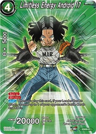 Image of Limitless Energy Android 17 (EX03-17) - Expansion Deck Box Set 03 Ultimate Box