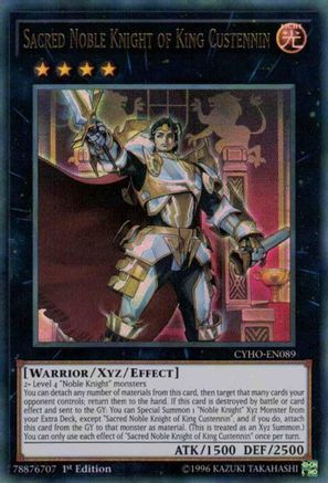Image of Sacred Noble Knight of King Custennin (CYHO-EN089) - Cybernetic Horizon 1st Edition
