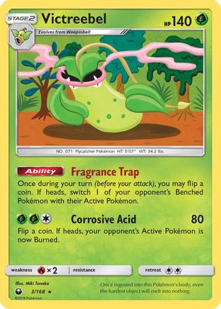 Image of Victreebel 003  - Holofoil SM  Celestial Storm - Holo Rare
