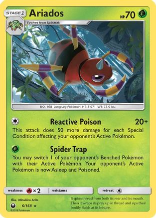 Image of Ariados 006  - Holofoil SM  Celestial Storm - Holo Rare