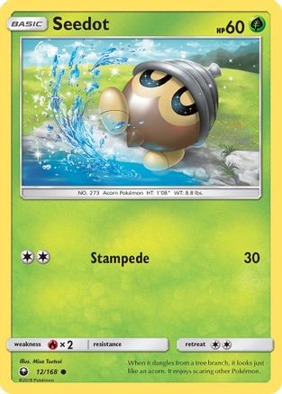 Image of Seedot (12) 012  - Reverse Holofoil SM  Celestial Storm - Common