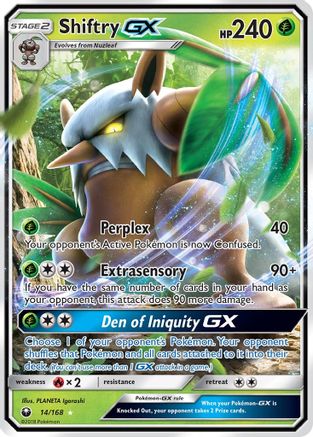 Image of Shiftry GX 014/168  - Holofoil SM  Celestial Storm - Ultra Rare