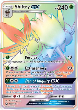 Image of Shiftry GX (Secret) 169  - Holofoil SM  Celestial Storm - Secret Rare