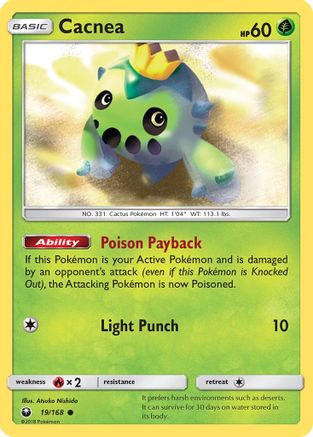 Image of Cacnea 019  SM  Celestial Storm - Common