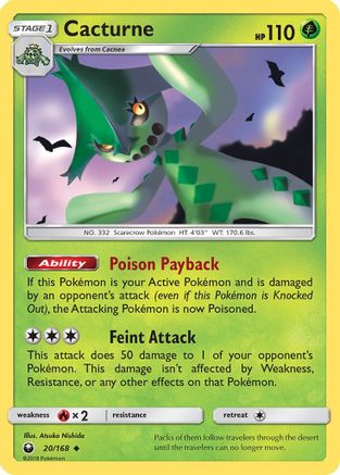 Image of Cacturne 020  SM  Celestial Storm - Uncommon