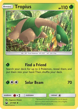 Image of Tropius 021  SM  Celestial Storm - Uncommon