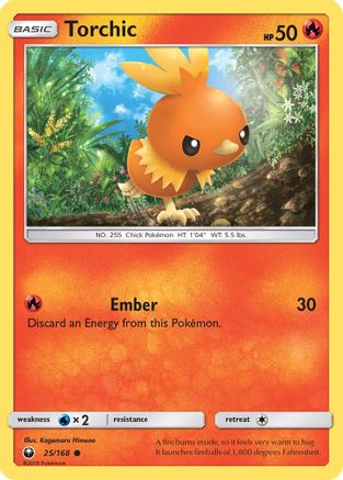 Image of Torchic (25) 025/168  SM  Celestial Storm - Common