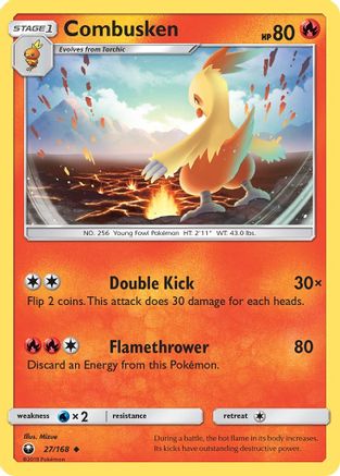 Image of Combusken 027/168  SM  Celestial Storm - Uncommon