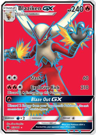 Image of Blaziken GX (Full Art) 153  - Holofoil SM  Celestial Storm - Ultra Rare