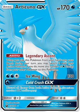 Image of Articuno GX (Full Art) 154  - Holofoil SM  Celestial Storm - Ultra Rare