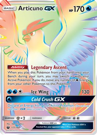 Image of Articuno GX (Secret) 171  - Holofoil SM  Celestial Storm - Secret Rare