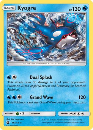 Image of Kyogre 046  - Holofoil SM  Celestial Storm - Holo Rare