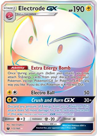 Image of Electrode GX (Secret) 172  - Holofoil SM  Celestial Storm - Secret Rare