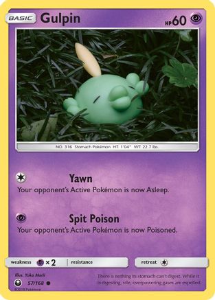 Image of Gulpin 057/168  - Reverse Holofoil SM  Celestial Storm - Common
