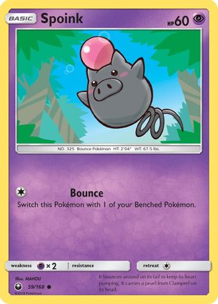 Image of Spoink 059  SM  Celestial Storm - Common