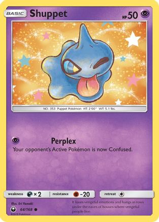 Image of Shuppet (64) 064/168  - Reverse Holofoil SM  Celestial Storm - Common