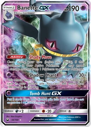 Image of Banette GX 066/168  - Holofoil SM  Celestial Storm - Ultra Rare