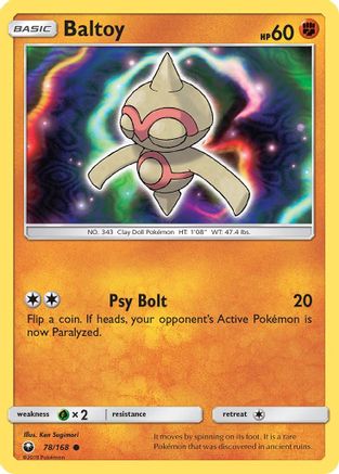 Image of Baltoy 078  SM  Celestial Storm - Common