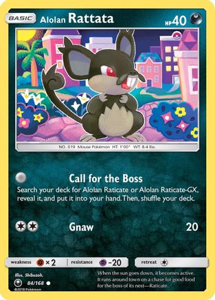 Image of Alolan Rattata 084/168  SM  Celestial Storm - Common