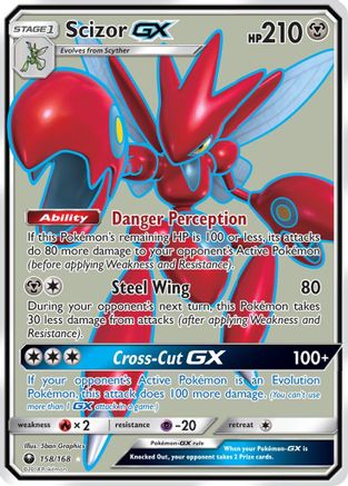 Image of Scizor GX (Full Art) 158  - Holofoil SM  Celestial Storm - Ultra Rare