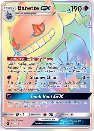 Image of Banette GX (Secret) 174  - Holofoil SM  Celestial Storm - Secret Rare