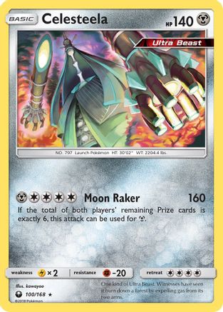 Image of Celesteela 100  - Reverse Holofoil SM  Celestial Storm - Holo Rare